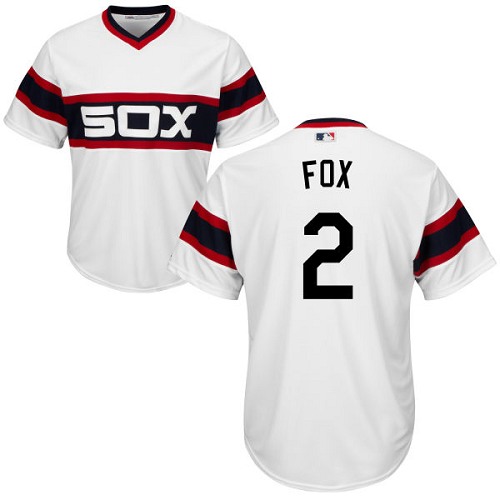 White Sox #2 Nellie Fox White Alternate Home Cool Base Stitched Youth MLB Jersey